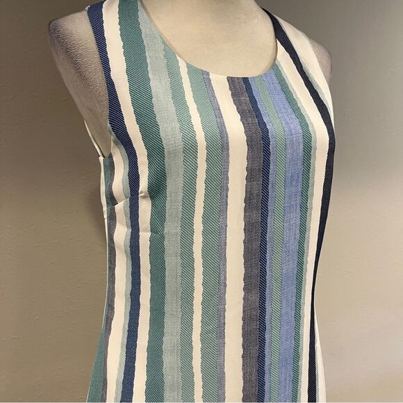 Neesha Striped Sleeveless mini Dress size small - Picture 3 of 14